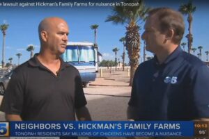 Read more about the article VIDEO: Neighbors File Lawsuit Against Hickman’s Family Farms for Nuisance in Tonopah